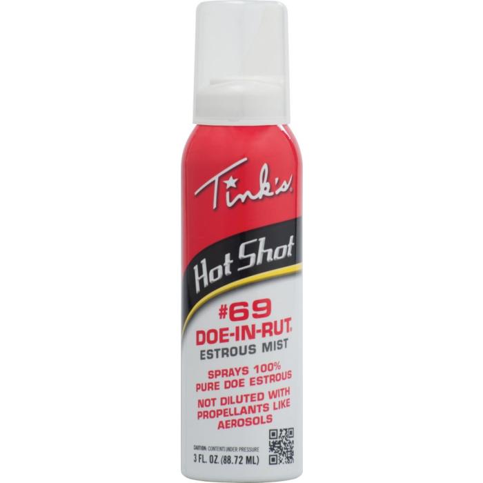 Tink's #69 Doe-In-Rut Hot Shot Mist - 3oz.