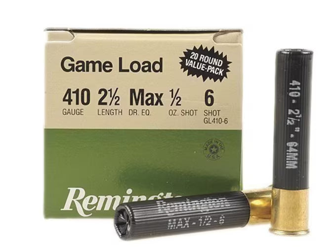 Remington Game Loads 410 ga. 2.5 in. 6 Shot 20 rd.