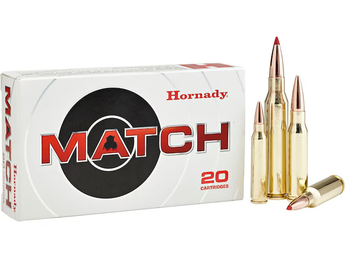 Hornady Match 6mm Creedmoor Ammo 108 Grain Hornady ELD Match Polymer Tip Box of 20