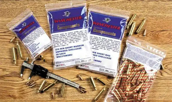 Winchester .222 Remington Unprimed Rifle Brass Cases 100 Count