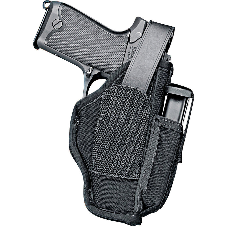 Uncle Mike's Sidekick Ambidextrous Hip Holster Size 1 for 3 - 4" Medium Semi Auto Handguns Kodra Laminate Black 7001-0