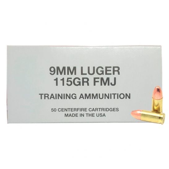 CCI 115gr FMJ 9mm Ammo, 50rds