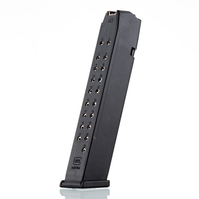 GLOCK 22 .40 S&W Factory Magazine 22 Rounds Polymer/Steel Black
