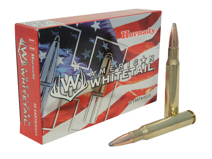 Hornady American Whitetail 30-06 Springfield Ammo 180 Grain Hornady Interlock Jacketed Soft Point Box of 20