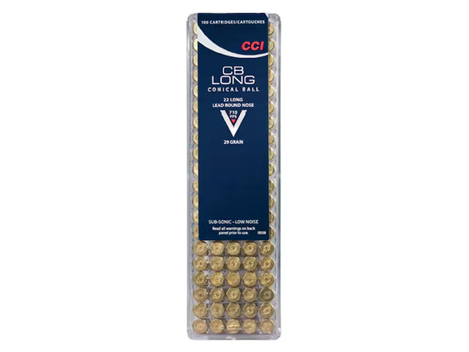 CCI 22 CB Long Ammo 29 Grain Round Nose Box of 100