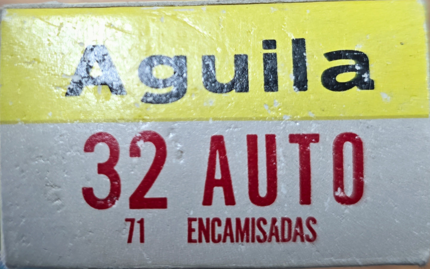 Aguila 32 ACP Ammo 71 Grain Full Metal Jacket Box of 50