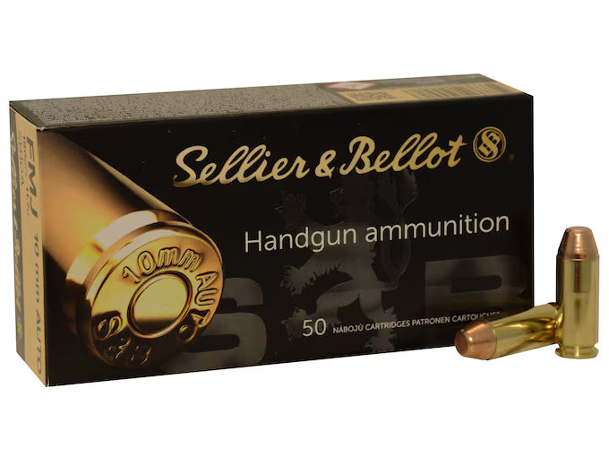 Sellier & Bellot 10mm Auto Ammo 180 Grain Full Metal Jacket