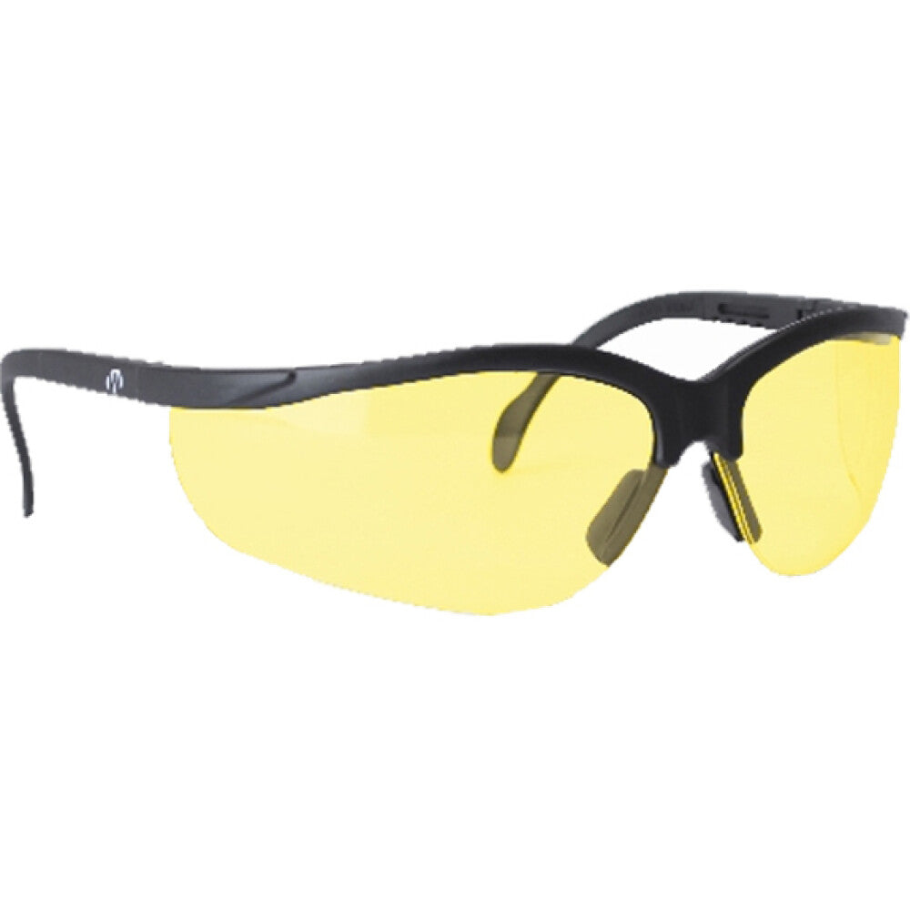 Walker Game Ear Shooting Glasses ANSI 287.1 Yellow Lenses Black Frame
