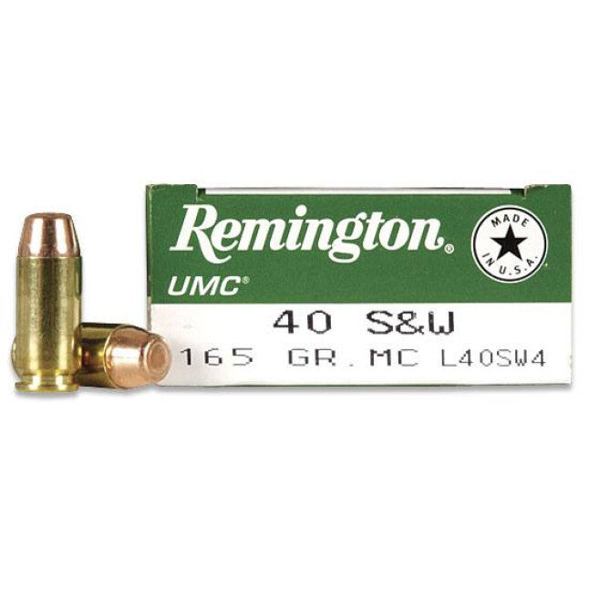 Remington UMC .40 S&W Ammunition 50 Rounds FMJ 165 Grain