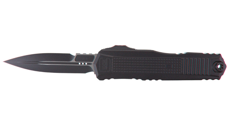 Microtech / Glock G19K, OTF Automatic Knife, Bayonet Grind, Black