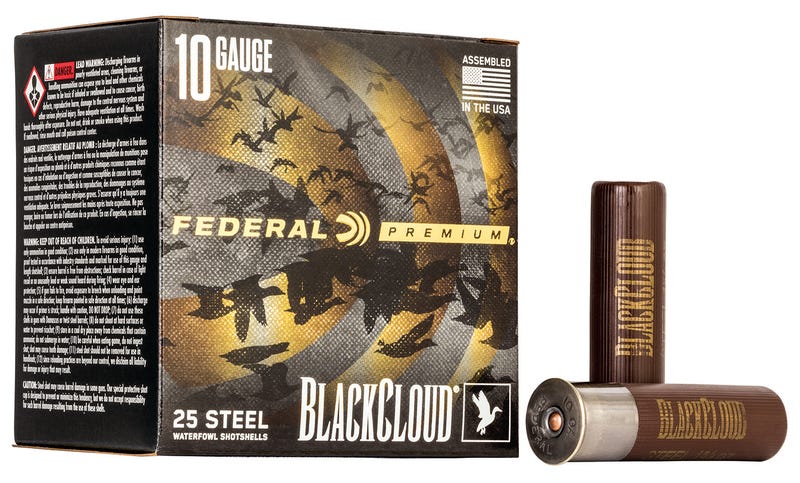 Federal Premium Black Cloud 10 GA-3.50" 1-5/8oz BB Shot 25-Rounds