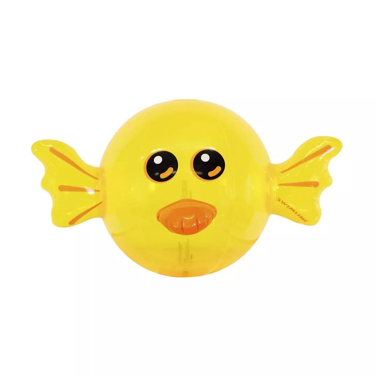 Swimline Inflatable Chick Beach Ball, Heavy-Duty Vinyl, Water and Beach Toy, 31.5" x 20", Yellow Chick, 1 Count