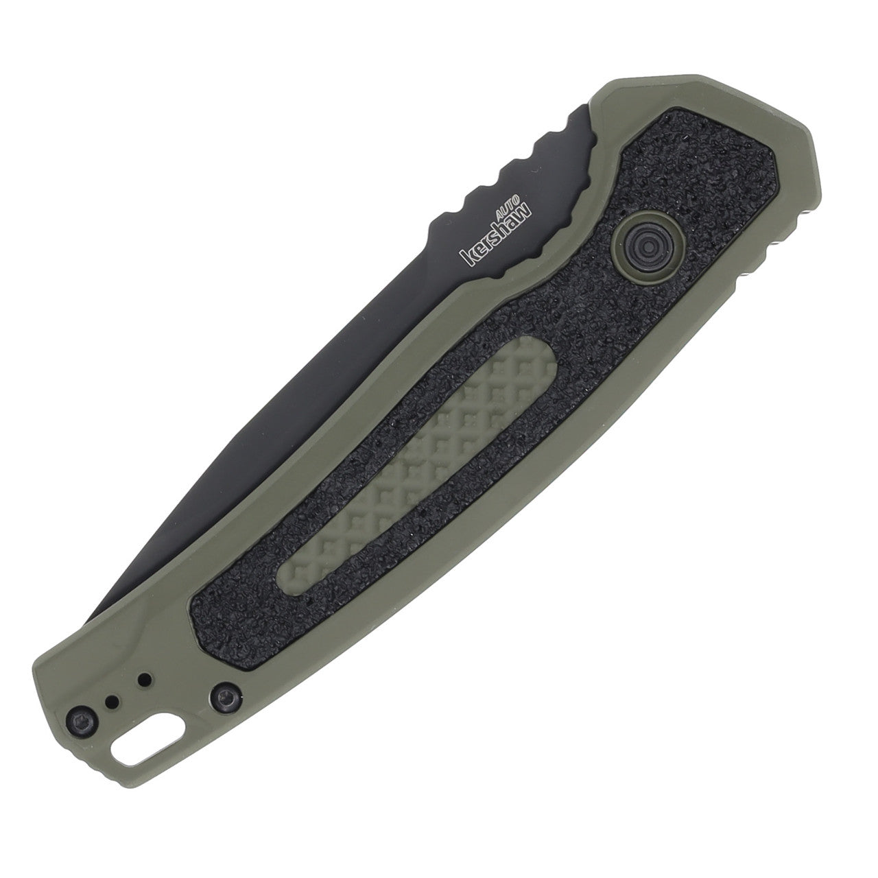 Kershaw Launch 16 Automatic Folding Knife 3.5" Tanto Olive/Black