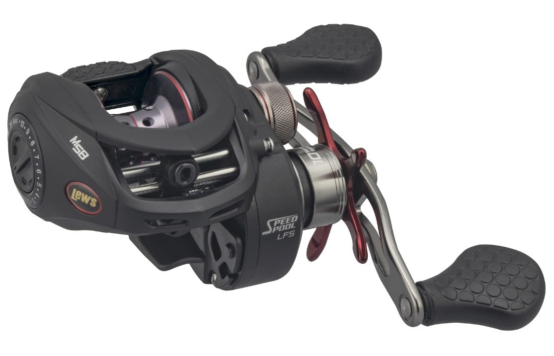 baitcaster left hand reel Lew's Speed Spool LFS TS1XHMPL Left Hand Fishing Reel – Small Town Sports & Outdoors