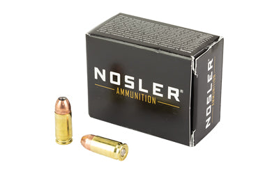 Nosler Assured Stopping Power 9MM 147 Grain Jacketed Hollow Point 20 Round Box, SUPPRESSOR READY