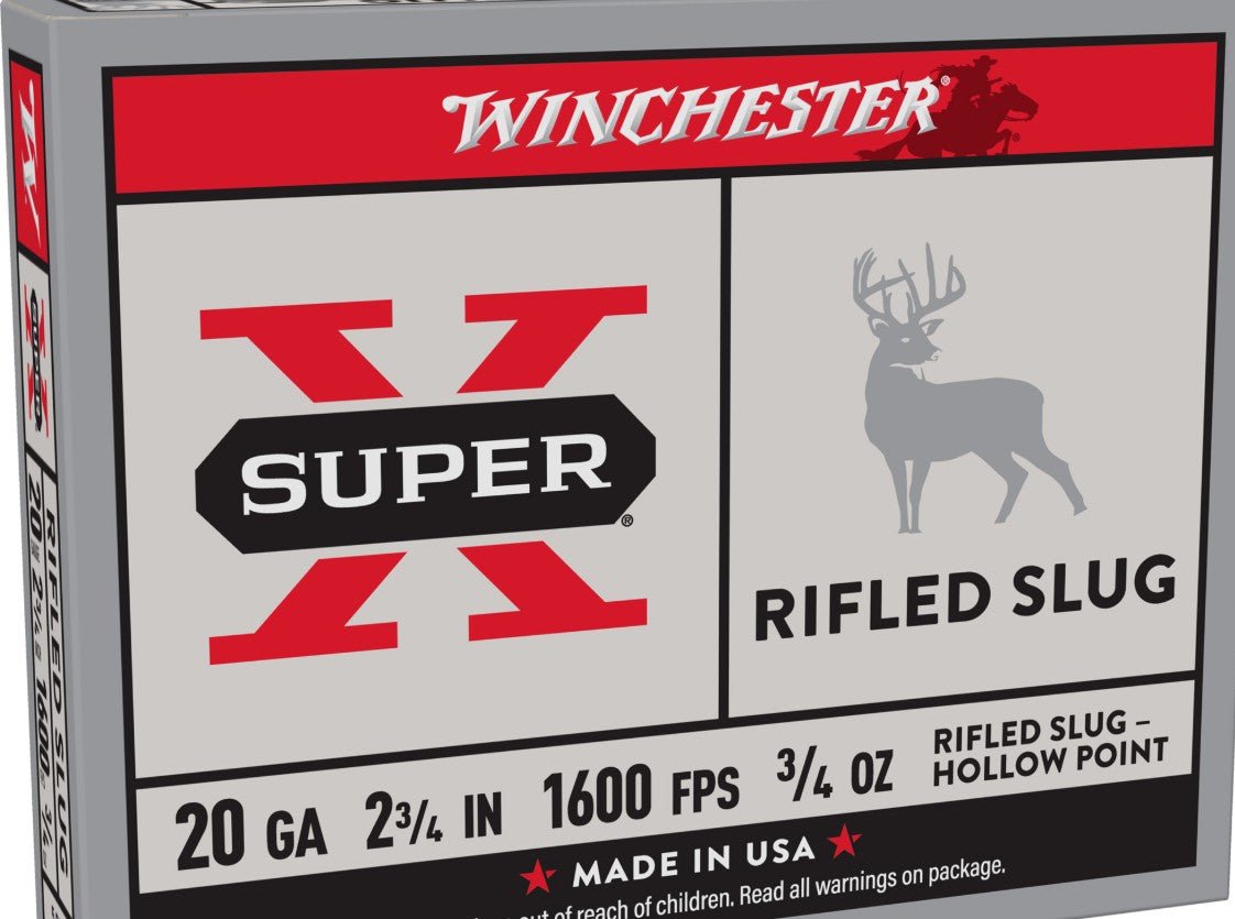 Winchester Ammunition, Super-X, 20 Gauge, 2.75", 0.75 oz., Rifled Slug, HP, 5 Round Box