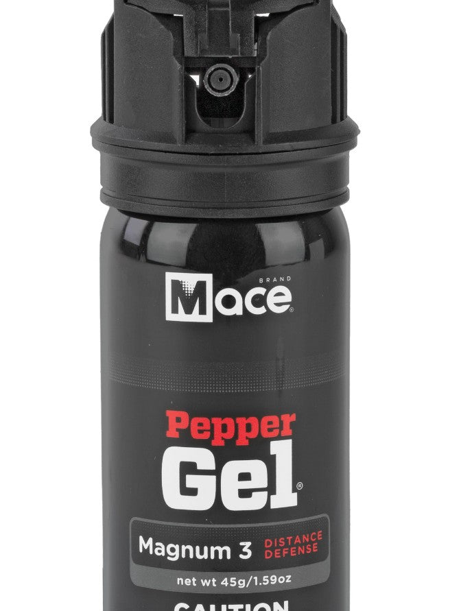 Mace Security International, Magnum 3, 10% Pepper GEL, Black, Aerosol Can