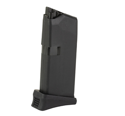 KCI USA, Magazine, 9MM, 6 Rounds, Black, Fits Glock 43