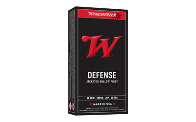 Winchester Ammunition USA 40 S&W 180 Grain Jacketed Hollow Point 50 Round Box