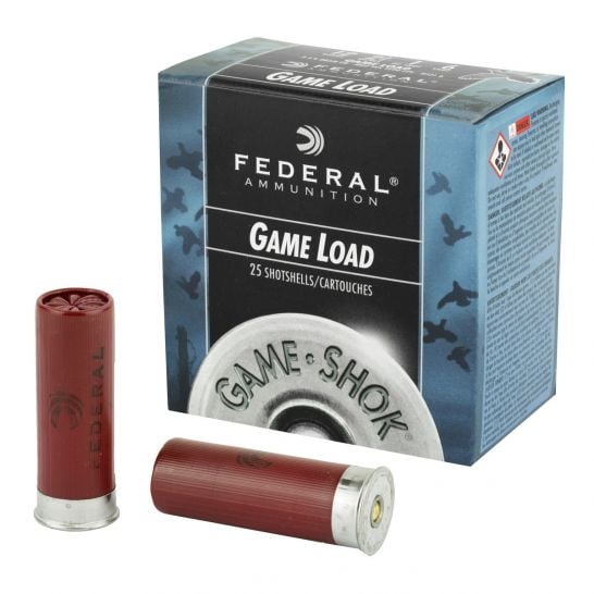 Federal Game Load 2.75" 6 Shot 1 oz 12 Gauge Ammunition 25 Rounds - H1216