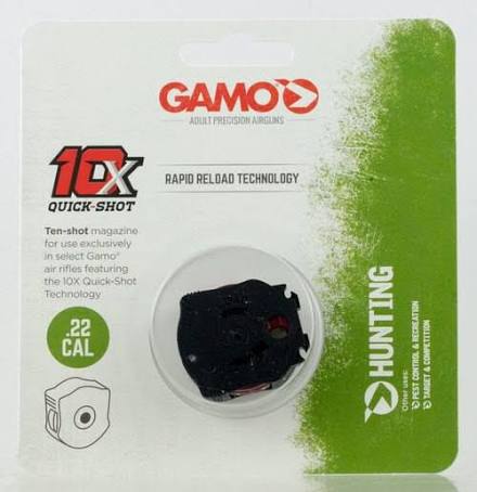 Gamo 10X Quick Shot Magazine .22 Caliber, Swarm Air Rifle, 10rd First Generation