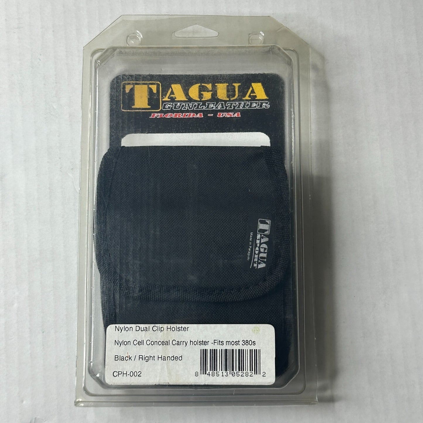 Tagua Nylon Dual Clip Holster Fits Most 380s CPH-002 Black Right Handed
