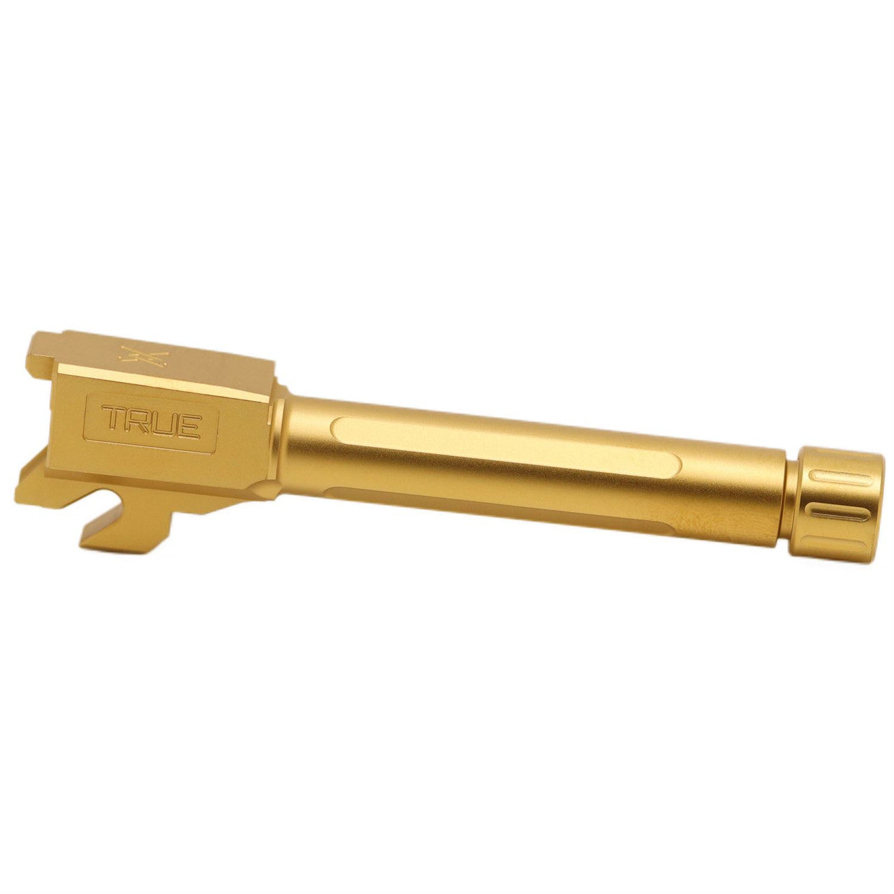 True Precision Barrel, 9MM, Gold Titanium Nitride, Threaded, Fits Sig P320 Compact TP-P32CB-XTG