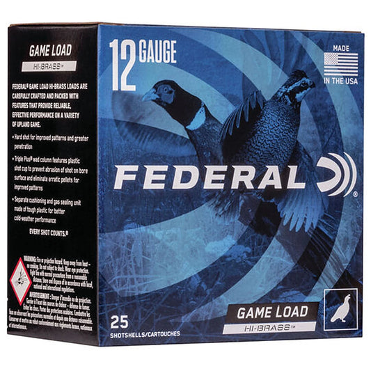 Federal H1266 GameShok Upland 12 Gauge 2.75" 1 1/4 oz 6 Shot 25 Rounds