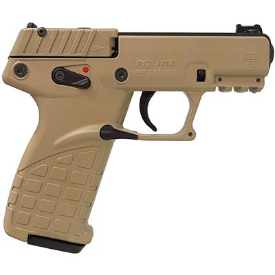 KELTEC P17 PISTOL 22 LR. 3.8 IN. DESERT SAND 17 RD.