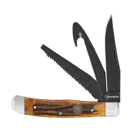 Remington Backwoods Trapper Folding Knife, Coffee Brown