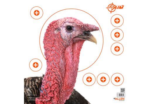 ALLEN EZ AIM TURKEY TARGET 6-PK 12"X12" 4 COLOR PATTERENG