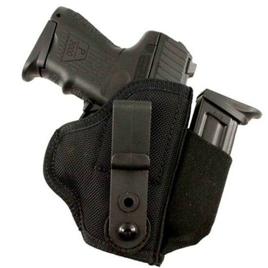 DeSantis Gunhide Tuck-This II SIG Sauer P250C, P245, P229R, P220R, SP2022, Springfield XD 9/40 with 4" Barrels XD(M) 3.8 Tuckable Inside the Waistband Holster Ambidextrous Nylon Black M24BJ88Z0