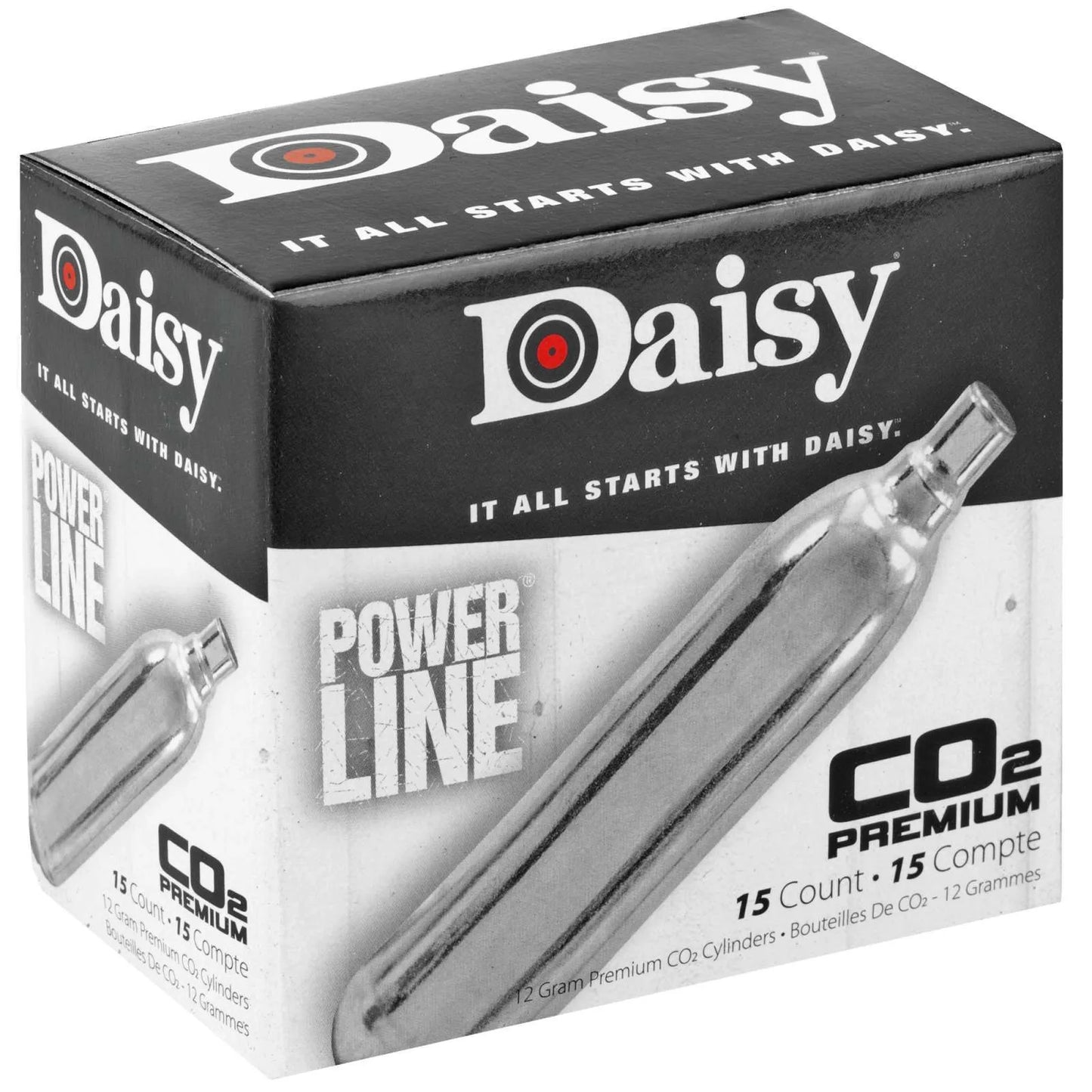 Daisy PowerLine Premium CO2 Cartridge 12 Grams 15 Pack 7015