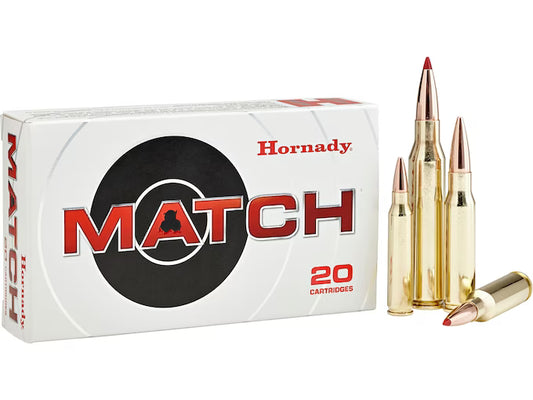 Hornady Match 6mm Creedmoor Ammo 108 Grain Hornady ELD Match Polymer Tip Box of 20