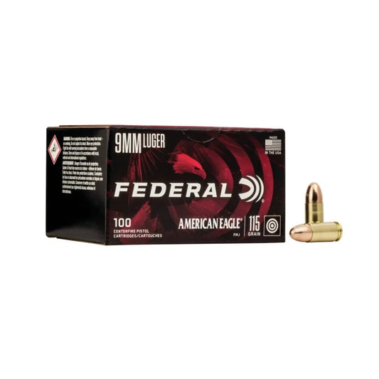 American Eagle 9mm 115 Gr FMJ, 100rds