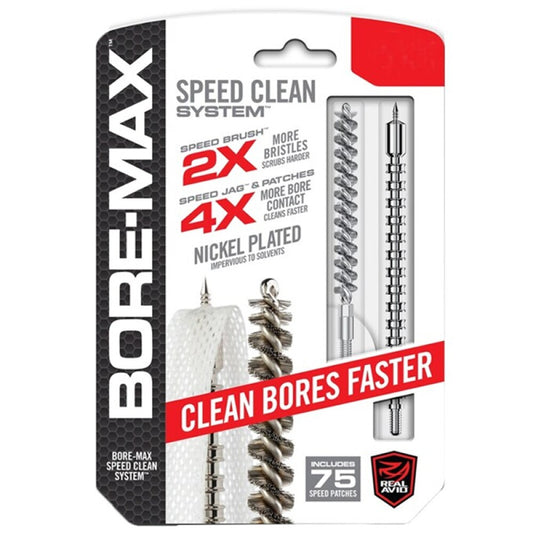 Real Avid Bore-Max Speed Clean Kit .357 Caliber or 9mm Nickel Plated