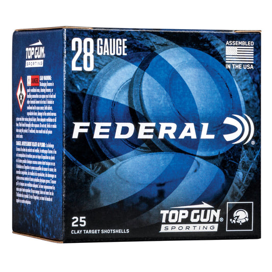 Federal Top Gun Sporting 28 Gauge Ammunition 25 Rounds 2-3/4" #8 Lead 3/4oz