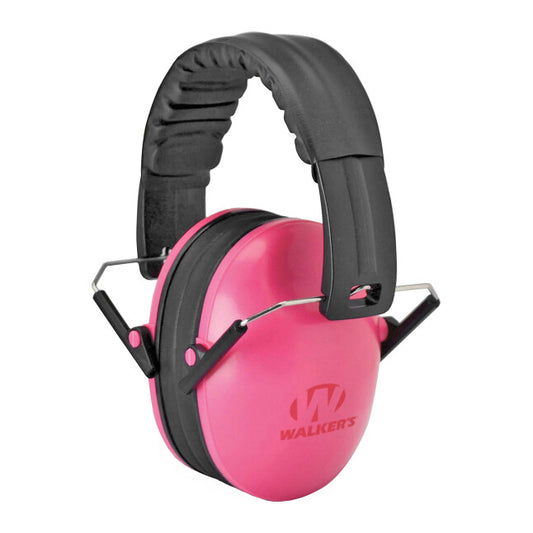 Walker's Game Ear Passive Baby/Kid Folding Earmuffs Pink