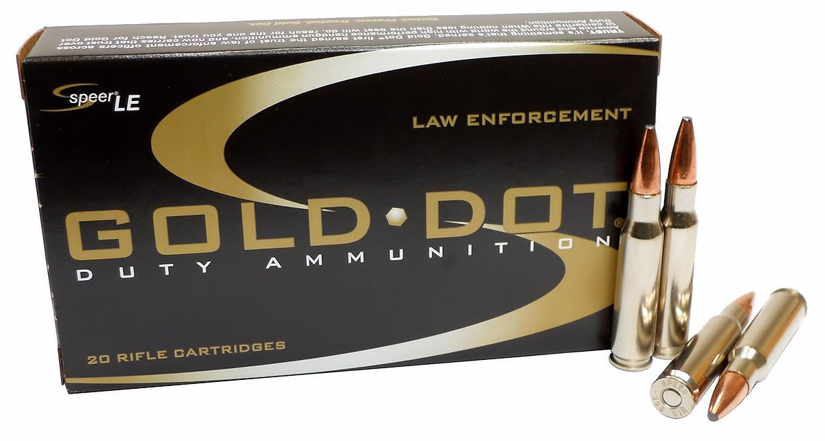 Speer Gold Dot .308 Winchester 168 Grain Bonded Soft Point Ammunition