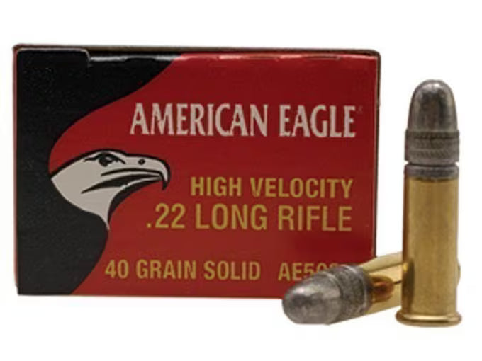 Federal American Eagle 22LR Ammo 40 Grain Round Nose 500 Rounds