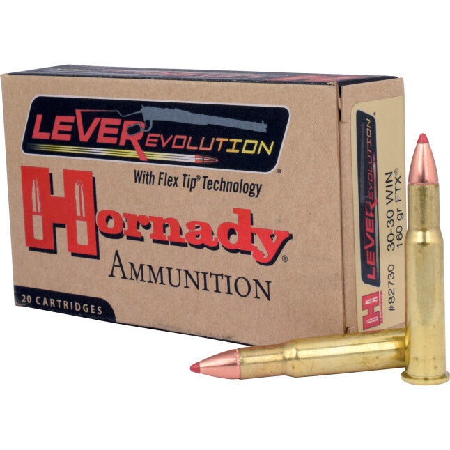 Hornady LEVERevolution .30-30 Winchester Ammunition 20 Rounds FTX 160 Grain