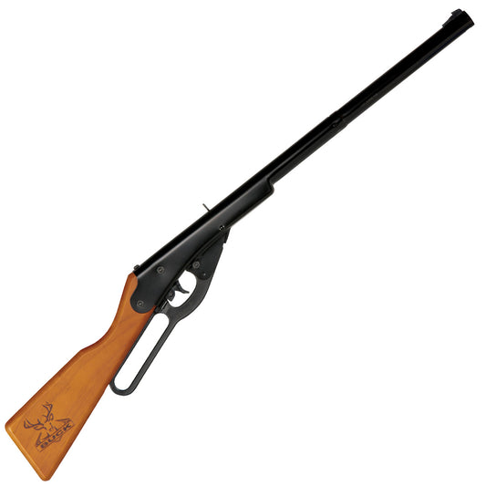 Daisy Buck Lever Action Spring Air Gun Wood Stock .177 Caliber Black