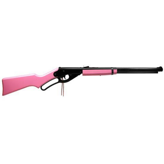 Daisy Pink Carbine Lever Action Spring Air Rifle .177 BB 350 fps Wooden Stock Black