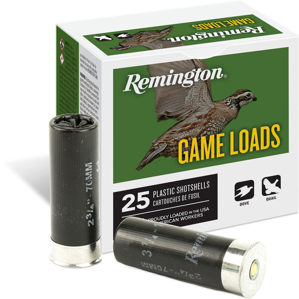 Remington Game Loads 12 Gauge Shotshell 25 Rounds 2-3/4" #7.5 Lead Shot 1oz