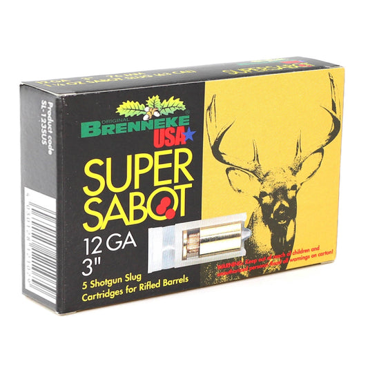 Brenneke USA Super Sabot 12 Gauge Ammunition 3” 1-1/8oz Sabot Alloy Slug Lead Free - SL-123SUS