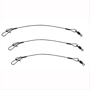 Eagle Claw Fishing Heavy Duty Black 9" Wire Leaders 3-Pack