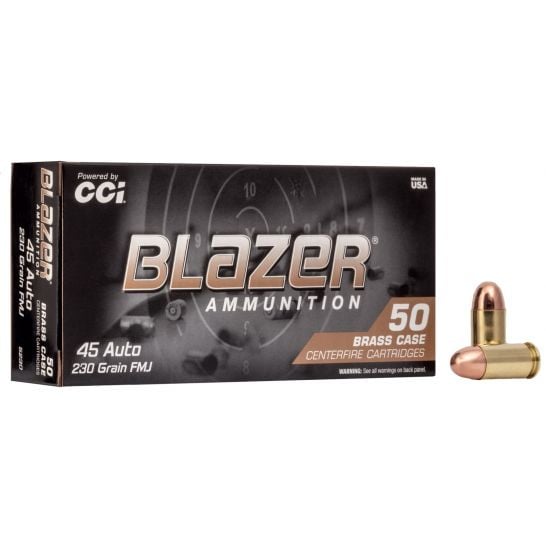 CCI Blazer Brass 45 Auto/ACP 230gr FMJ Ammunition 50rds