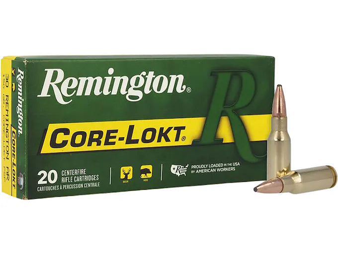 Remington Express .30 Remington AR Ammunition 20 Rounds 150 Grain Core-Lokt PSP Soft Point Projectile 2575fps