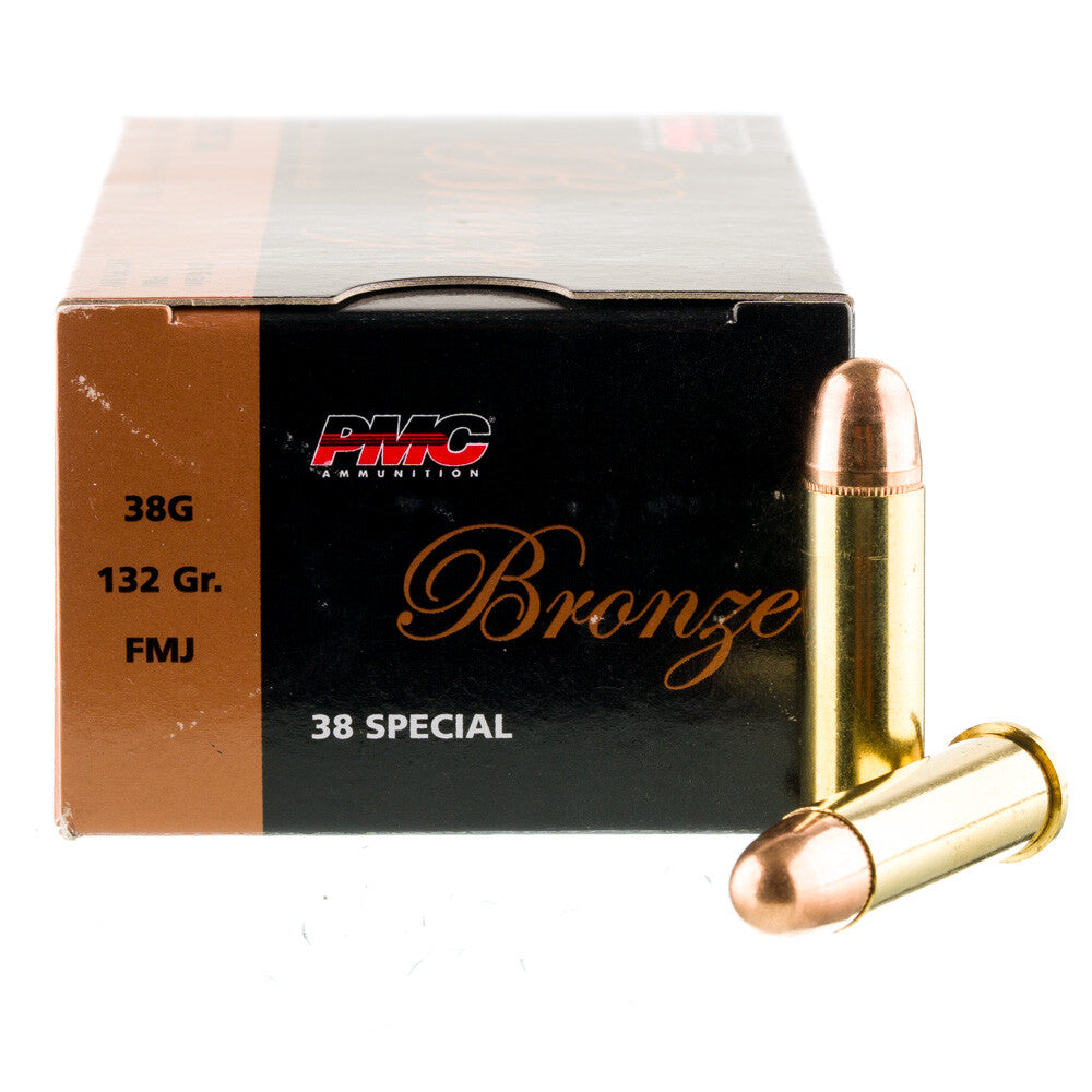 PMC Bronze .38 Special Ammunition 50 Rounds FMJ 132 Grain