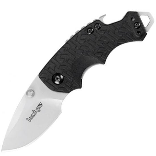 Kershaw Shuffle Folding Knife 2.38" Plain Edge Drop Point 8Cr13MoV Steel Blade Black Glass Filled Nylon Handle 8700